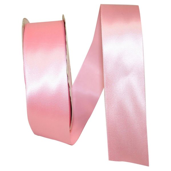 Reliant Ribbon 1.5 in. 50 Yards Single Face Satin Ribbon, Pink 5150-061-09K